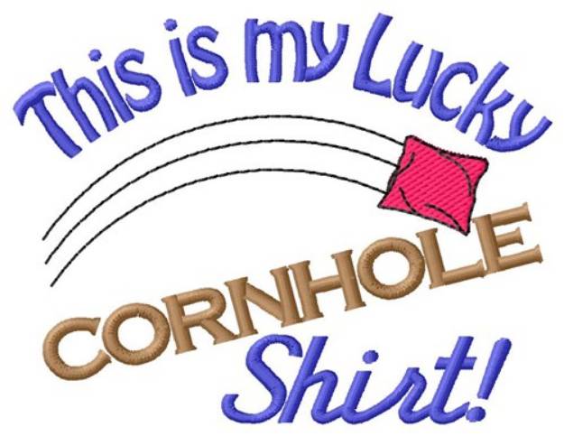 Picture of Cornhole  Shirt Machine Embroidery Design