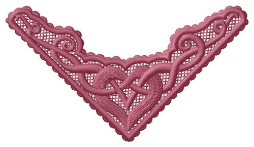 FSL Heart Corner Machine Embroidery Design