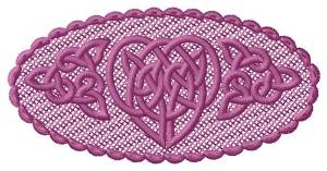 Picture of FSL Heart Oval Machine Embroidery Design