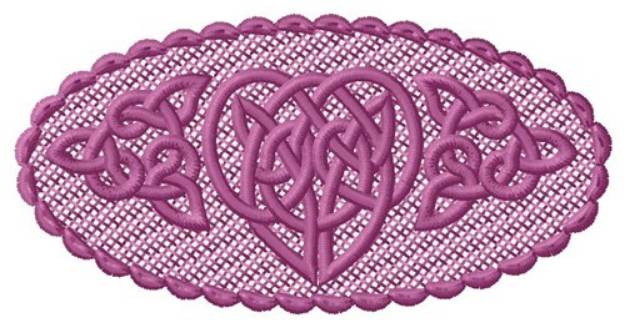 Picture of FSL Heart Oval Machine Embroidery Design