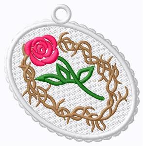Picture of FSL Crown Ornament Machine Embroidery Design
