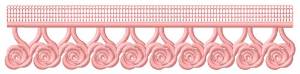 Picture of FSL Rose Edging Machine Embroidery Design