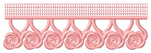 FSL Rose Edging Machine Embroidery Design