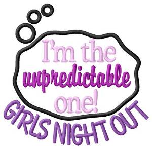 Picture of Unpredictable Night Out Machine Embroidery Design