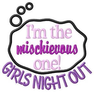 Picture of Mischievous Night Out Machine Embroidery Design