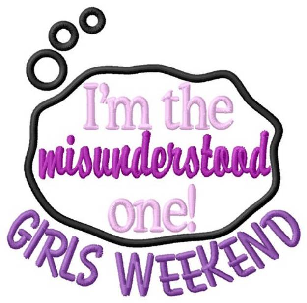 Picture of Misunderstood Weekend Machine Embroidery Design