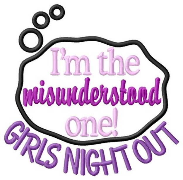 Picture of Misunderstood Night Out Machine Embroidery Design