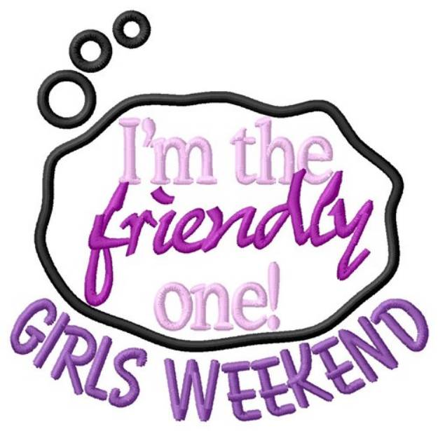 Picture of Friendly Weekend Machine Embroidery Design