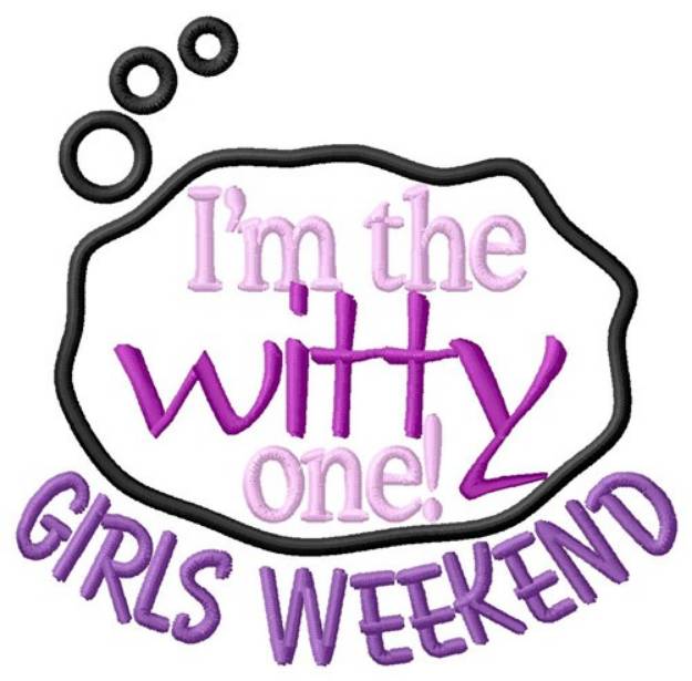 Picture of Witty Weekend Machine Embroidery Design