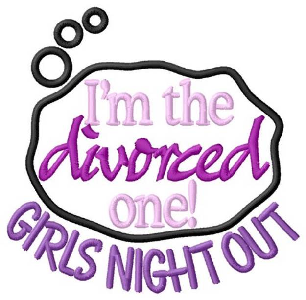 Picture of Divorced Night Out Machine Embroidery Design