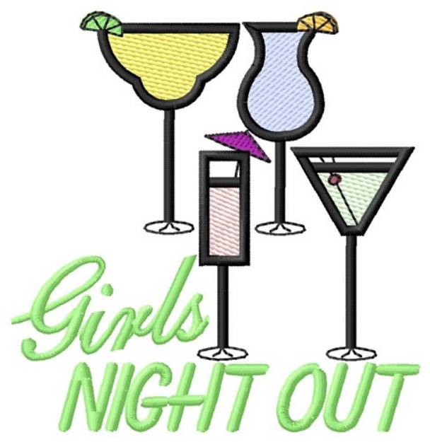 Picture of Girls Night Out Machine Embroidery Design
