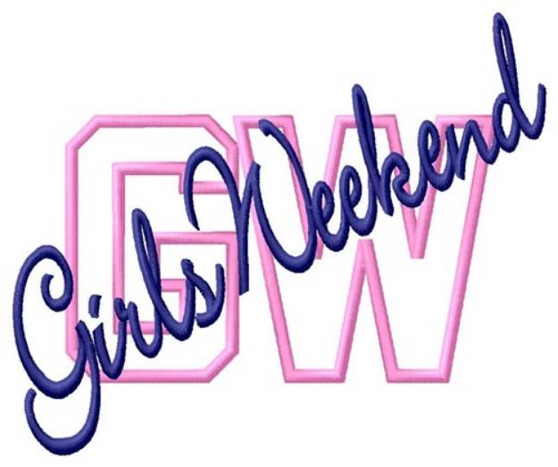 Picture of GW Girls Weekend Machine Embroidery Design
