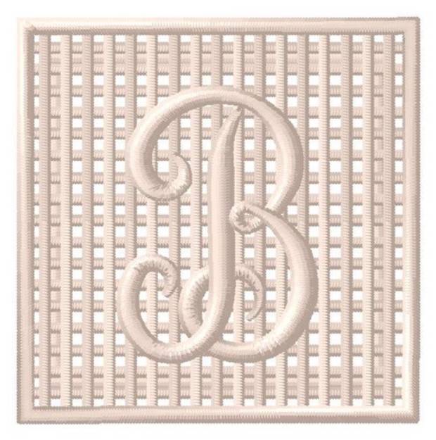 Picture of Filet Crochet B Machine Embroidery Design