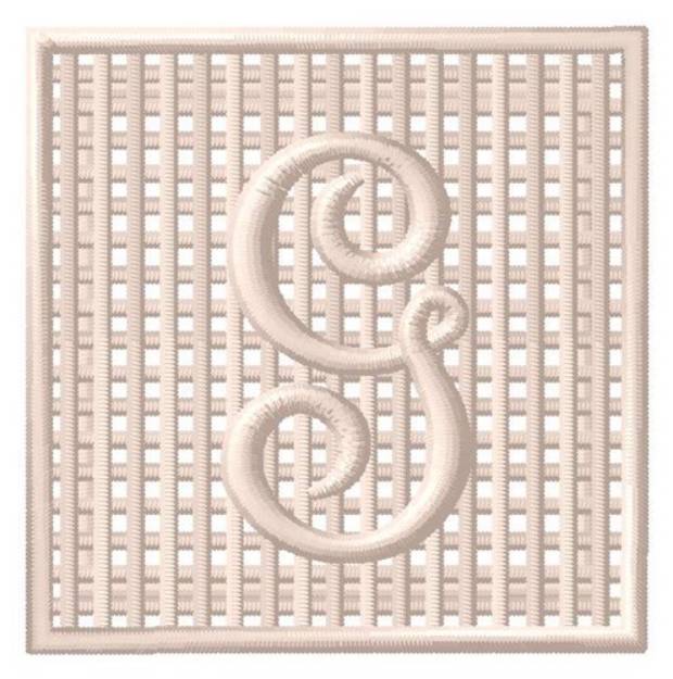 Picture of Filet Crochet G Machine Embroidery Design