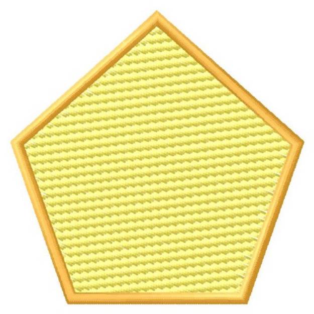 Picture of Pentagon (Light Fill) Machine Embroidery Design