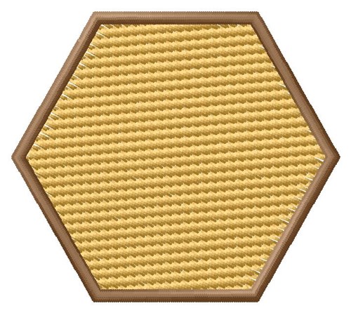 Hexagon (Light Fill) Machine Embroidery Design