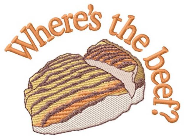 Picture of Wheres The Beef? Machine Embroidery Design