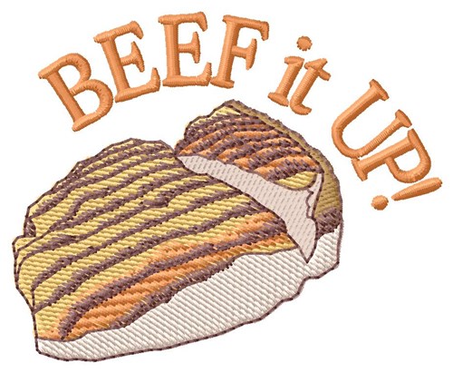 Beef it Up Machine Embroidery Design