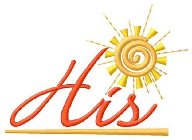 Picture of His Towel Sun Machine Embroidery Design