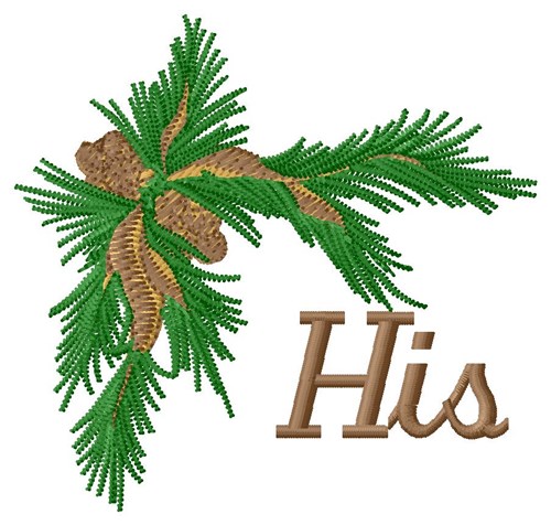 His Towel Garland Machine Embroidery Design