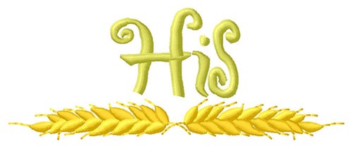 His Towel Wheat Machine Embroidery Design