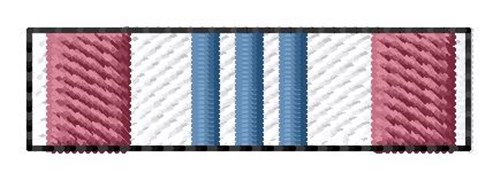 Defense Meritorious Service Ribbon Machine Embroidery Design