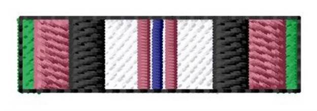 Picture of Afghanistan Campaign Ribbon Machine Embroidery Design