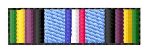 Armed Forces Expeditionary Ribbon Machine Embroidery Design