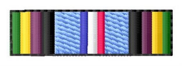 Picture of Armed Forces Expeditionary Ribbon Machine Embroidery Design