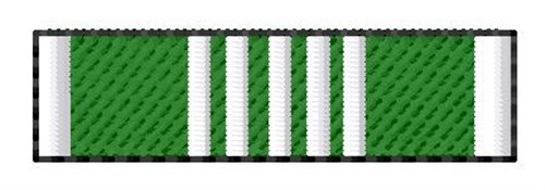 Army Commendation Ribbon Machine Embroidery Design
