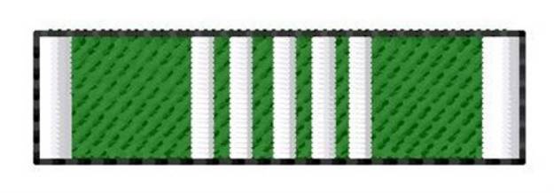 Picture of Army Commendation Ribbon Machine Embroidery Design