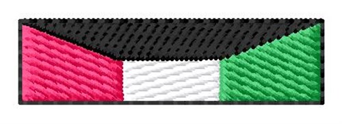 Kuwait Liberation Ribbon Machine Embroidery Design