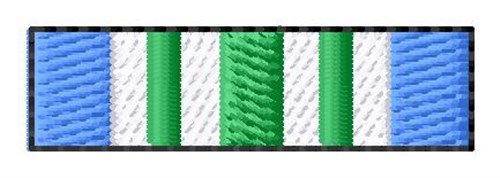 Joint Service Commendation Ribbon Machine Embroidery Design