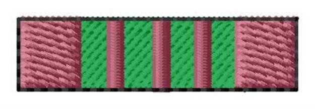 Picture of Croix de Guerre France Ribbon Machine Embroidery Design