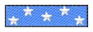 Picture of Medal of Honor Ribbon Machine Embroidery Design
