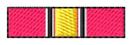 National Defense Service Ribbon Machine Embroidery Design