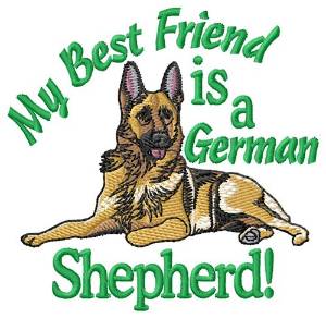 Picture of Best Friend Machine Embroidery Design