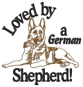 Picture of Loved By Shepherd Machine Embroidery Design