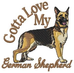 Picture of Gotta Love My Shepherd Machine Embroidery Design