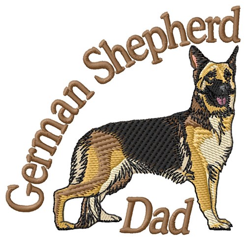 Shepherd Dad Machine Embroidery Design
