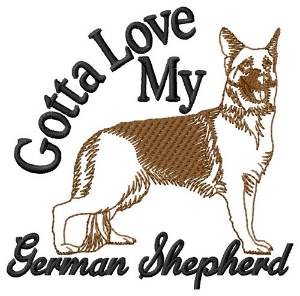 Picture of Gotta Love Shepherd Machine Embroidery Design