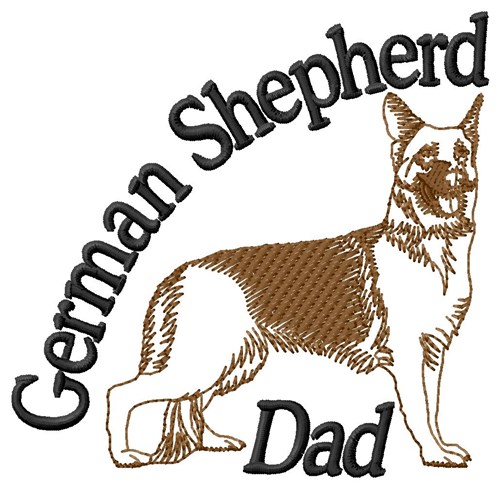 Shepherd Dad Machine Embroidery Design