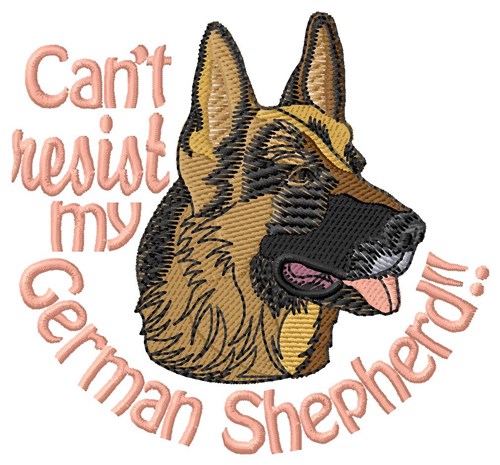 Cant Resist Shepherd Machine Embroidery Design