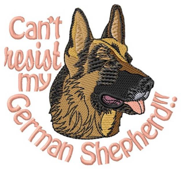 Picture of Cant Resist Shepherd Machine Embroidery Design