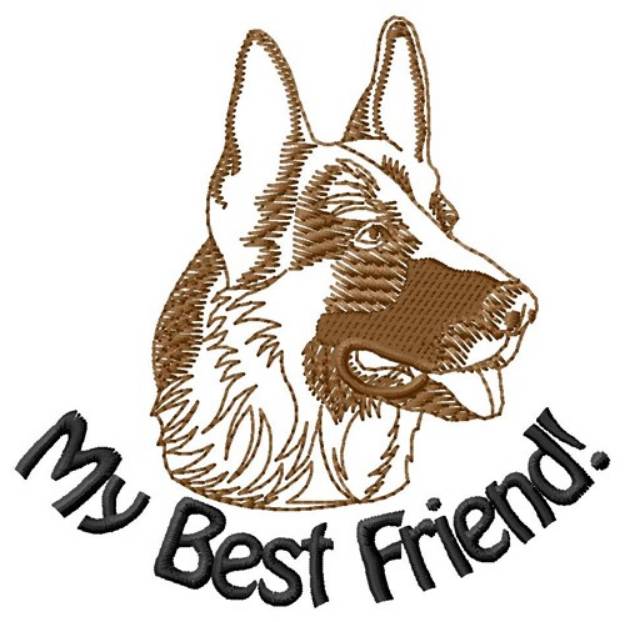 Picture of My Best Friend Machine Embroidery Design