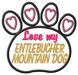 Picture of Entlebucher Mountain Dog Machine Embroidery Design