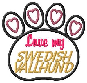 Picture of Swedish Vallhund Machine Embroidery Design