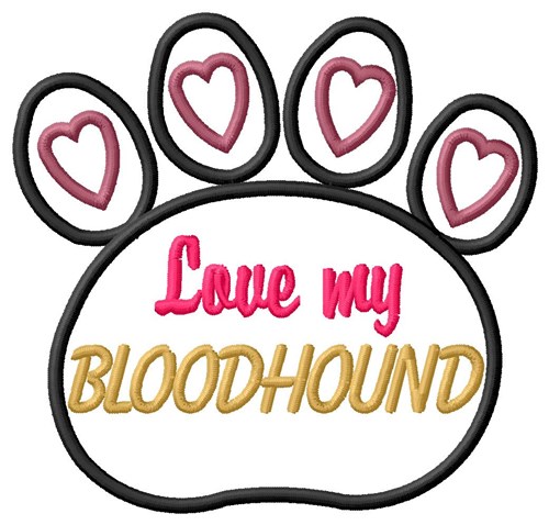 Bloodhound Machine Embroidery Design