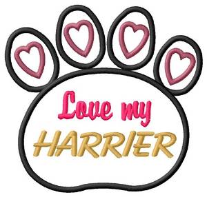 Picture of Harrier Machine Embroidery Design