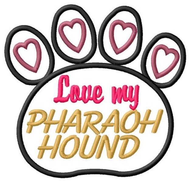 Picture of Pharaoh Hound Machine Embroidery Design
